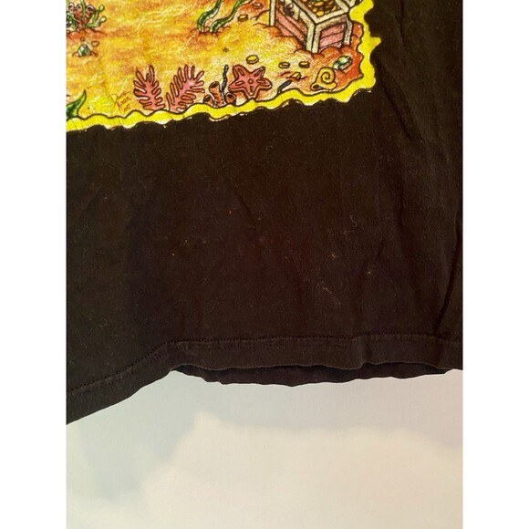 Sublime Tee Size Xl Black Distressed T-Shirt Underwater psychedelics 90s Music - Picture 5 of 9